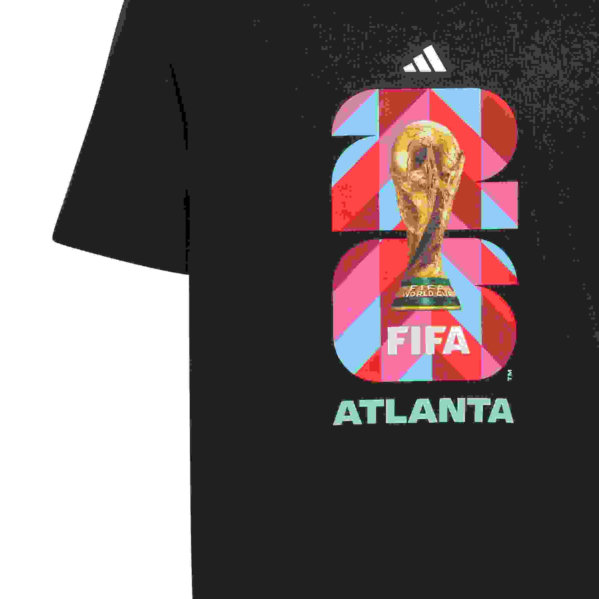 adidas FIFA World Cup 26 Host City Atlanta Big Kids' Black Graphic T-Shirt